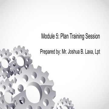 Lesson 5 - Plan Training Session in Andragogy of Learning.pptx