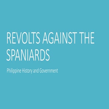 Lesson 5a revolts againts the spaniards