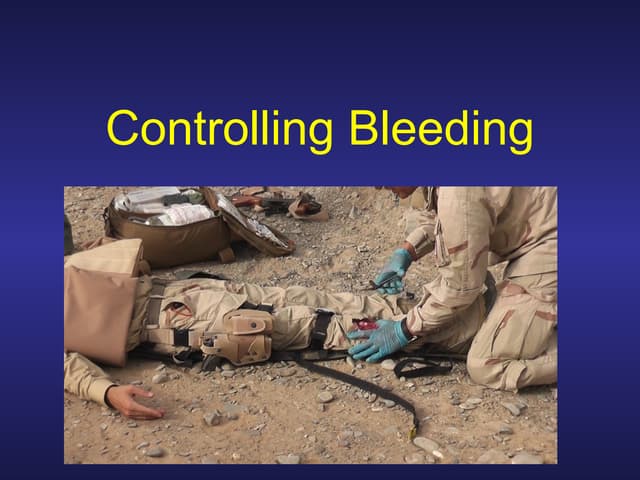 Basic First Aid (Bleeding) | PPTX