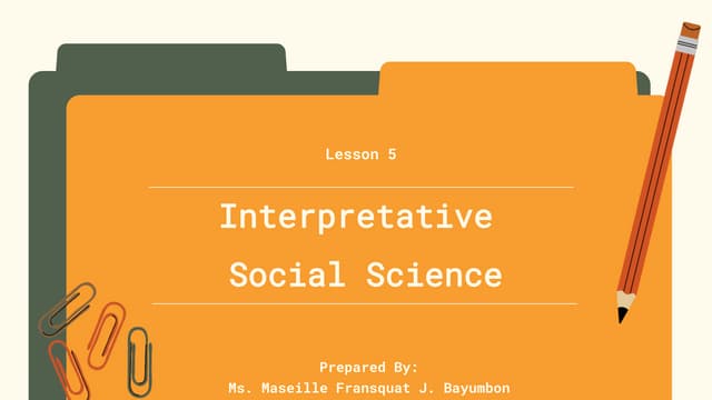 LESSON 5 DISCIPLINE AND IDEAS IN THE SOCIAL SCIENCE.pptx