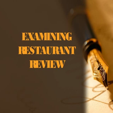 EAPP11_Lesson 5 examining restaurant review