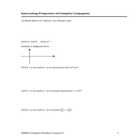 Lesson 5 interesting properties of complex conjugates p1 2