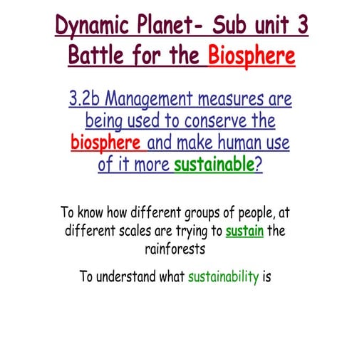 Lesson5managingbiosphere