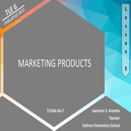 Lesson 5 marketing product | PPTX