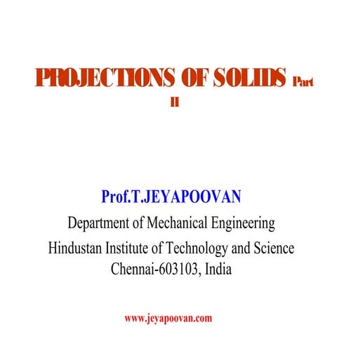 Lesson 5 Projections of Solids - Part II
