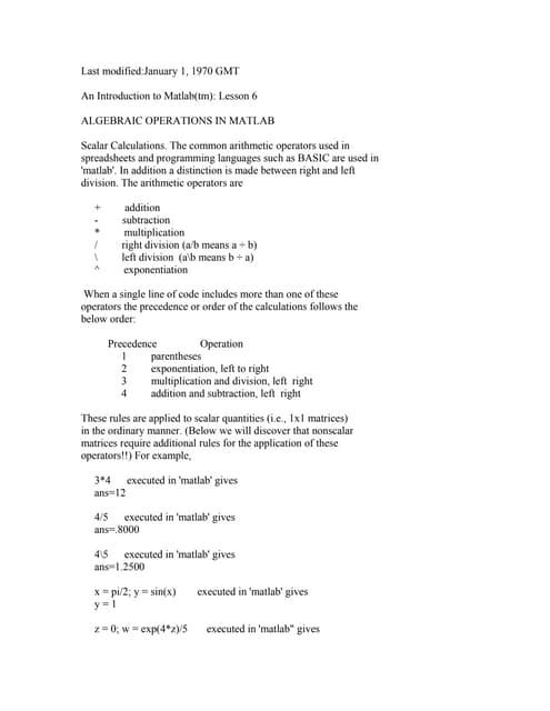 Lesson 6