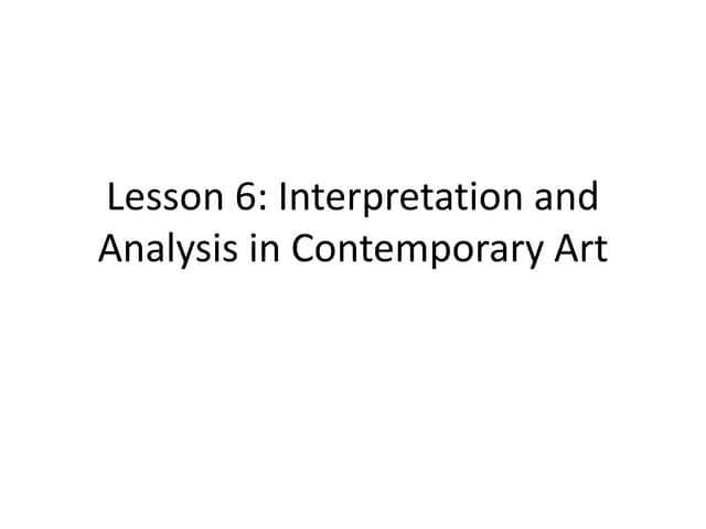 7 How Do You Interpret An Artwork