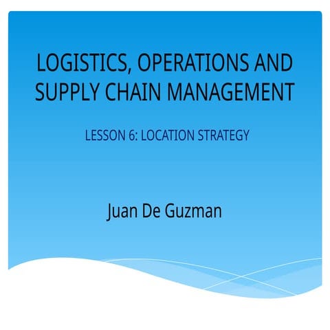 Lesson 6- Location Strategies- Logistics.pptx