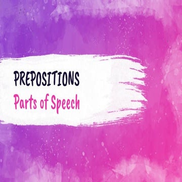 Prepositions