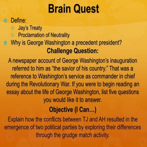 Hamilton v Jefferson