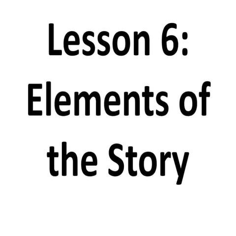 ENGLISH 2 Lesson 6 elements