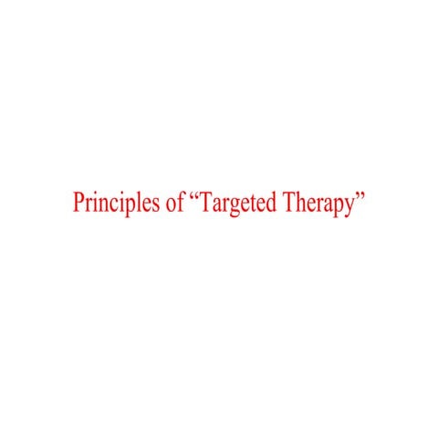 targeted therapy