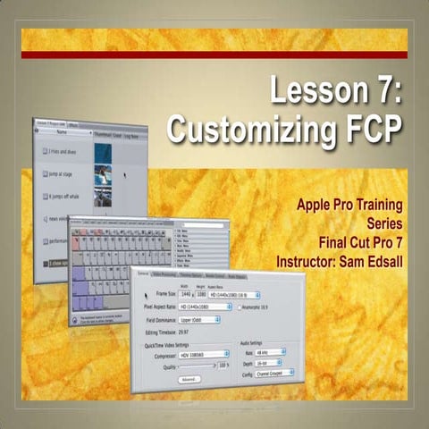 Final Cut Pro 7 Certification Lesson 7