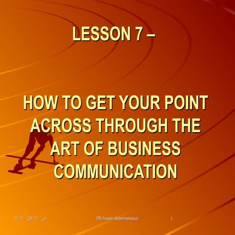 Lesson 7 – | PPT