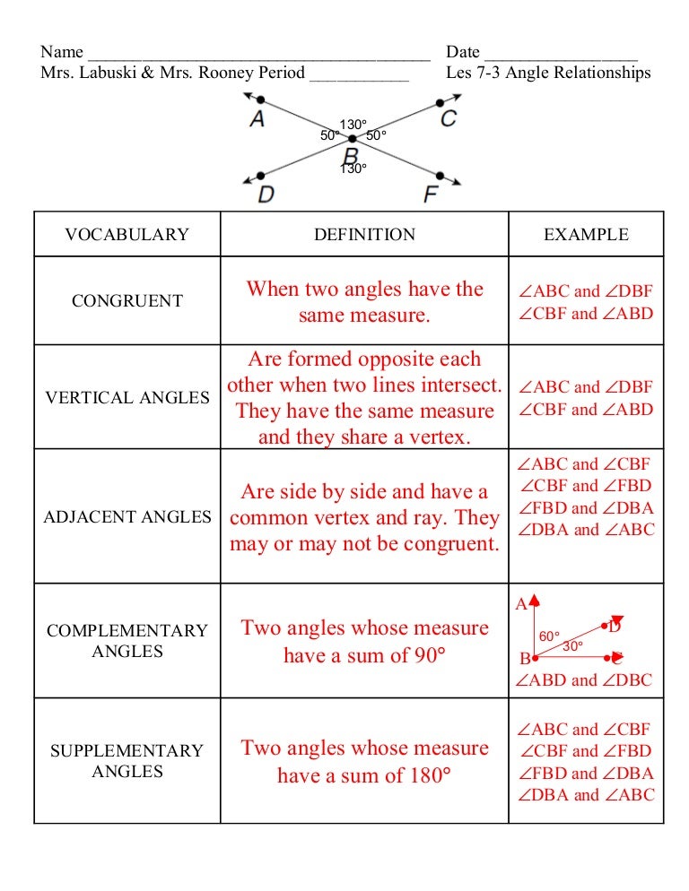 lesson 7 3 angle relationships angle relationships