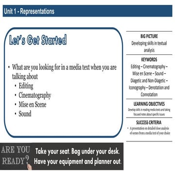 Lesson 7   exploring your choice of text