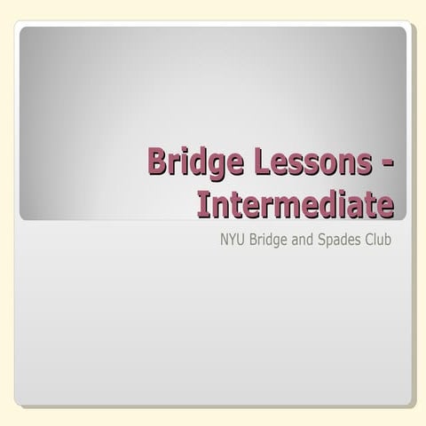 Lesson 7   Pre Empting