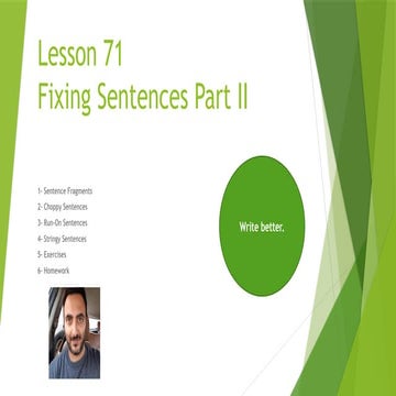 Sentence structure | PPTX