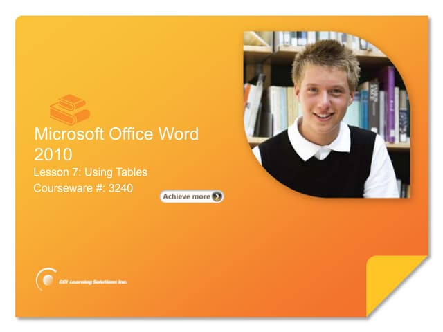 Word Lesson 7C PPT | PPT