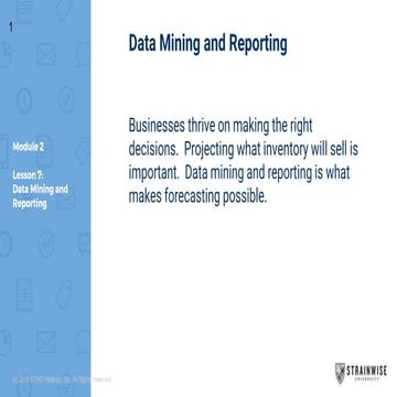 Lesson 7 data mining | PPT