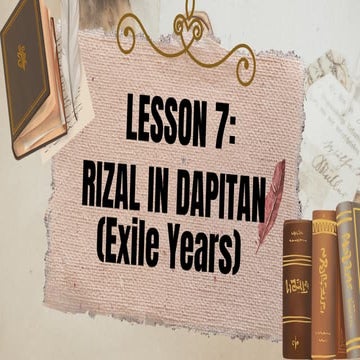 José Rizal's Exile in Dapitan: Causes and Impact on Filipino ...