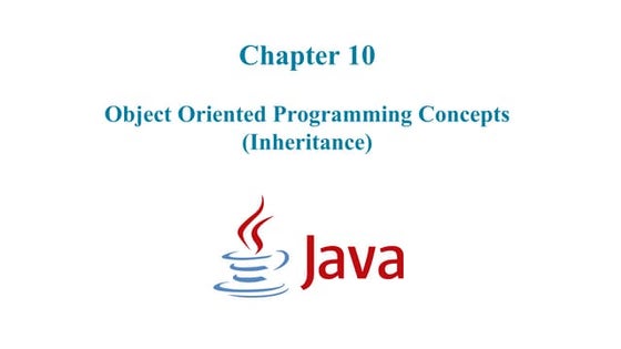 Object oriented programming java inheritance