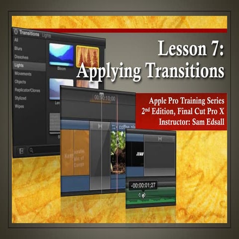 Final Cut Pro X Weynand Certification Lesson 7