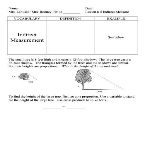 Lesson 8 5 indrect measure