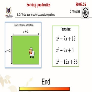 Lesson 8 - Solving quadratic equations.pptx