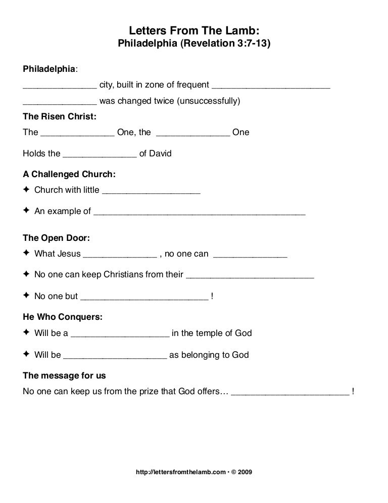 Lesson 8 — Philadelphia