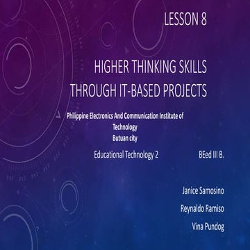 Lesson 8 janice transition