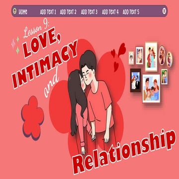 Love and intimacy that is necessary for one