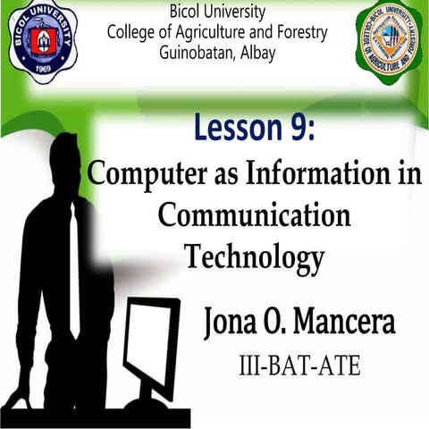 Lesson 9 jona o. mancera