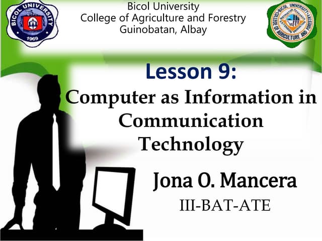 Lesson 9 jona o. mancera