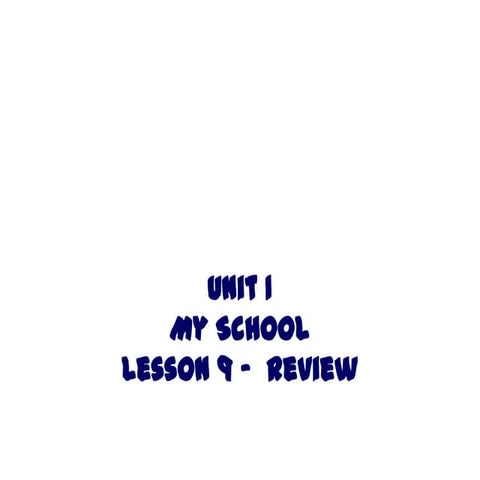 All About My School - topic for preschoolers.pptx