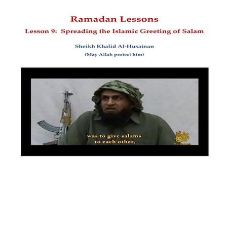 Lesson 9 spreading the islamic greeting of salam | PDF