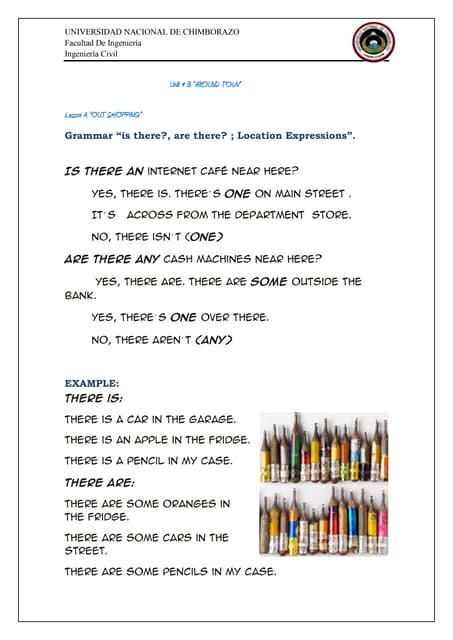 UNIT 4 Lesson a | DOCX