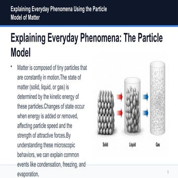 Explaining Everyday Phenomena Through the Particle Model of Matter ...