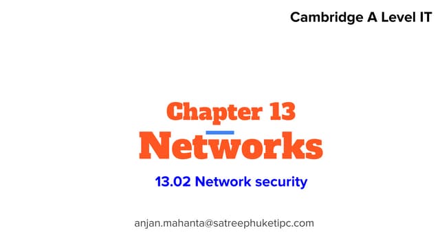 13.02   Network Security
