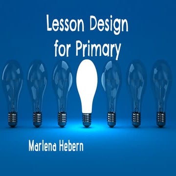 Lesson Design for Primary