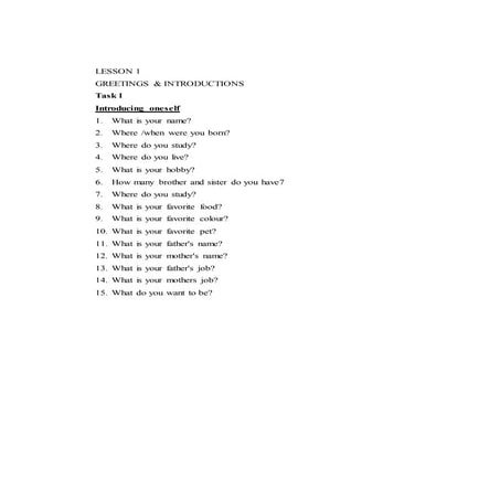 Lesson general english