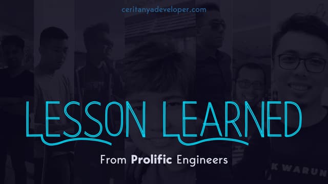 Lesson Learned from Prolific Developers