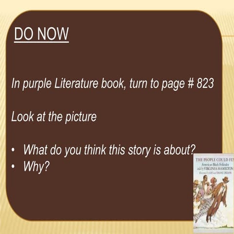 Slavery Module: LessonOne