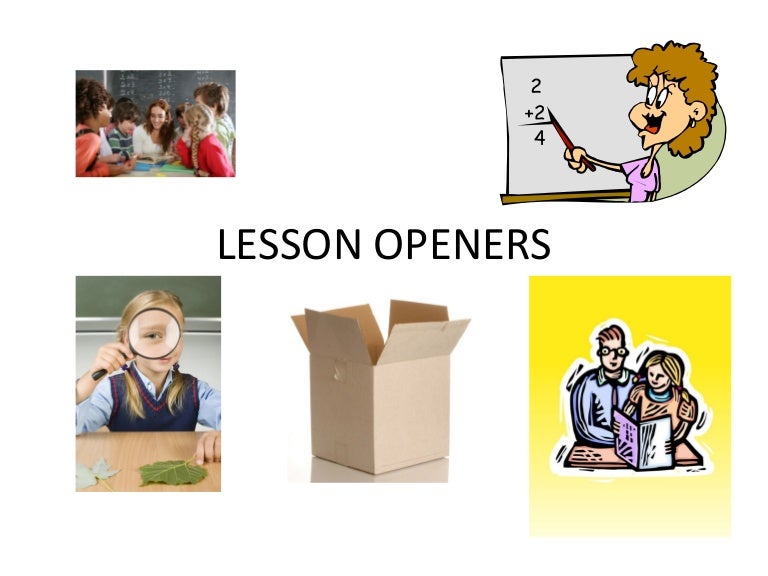 Lesson openers