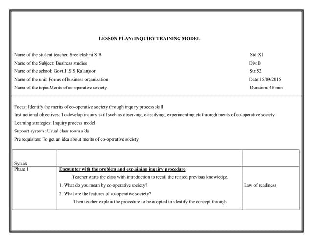Lesson pla1