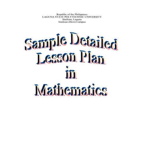 Lesson Plan