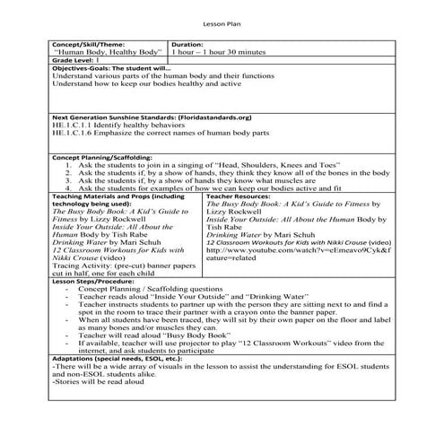 Lesson plan | DOCX