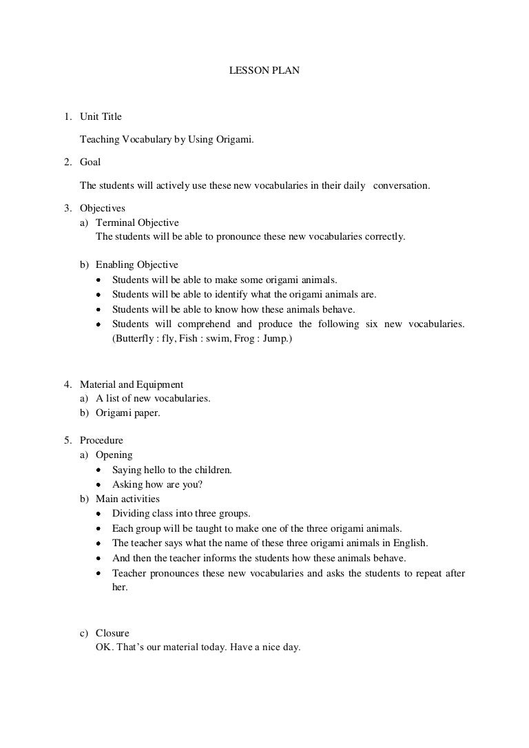 Lesson Plan