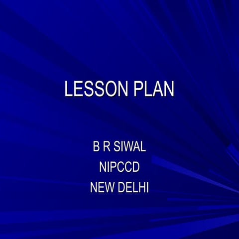 Lesson plan
