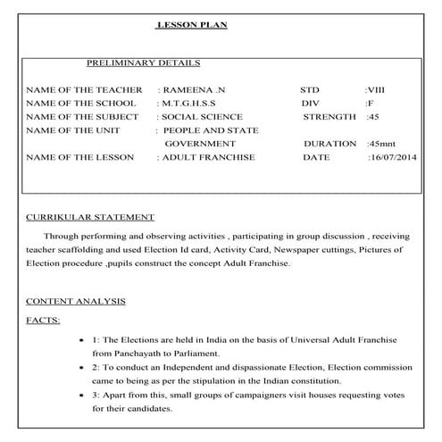Lesson plan